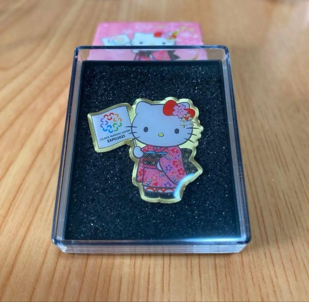 【箱入り/非売品】大阪関西万博　キティ　ピンバッジ　EXPO