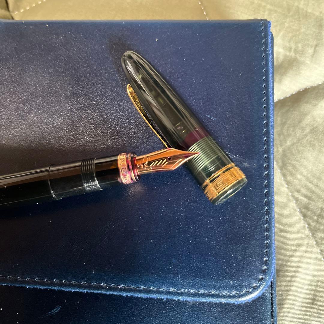 オマス オジバ ダークグリーン 万年筆 ケース付き 生産終了品