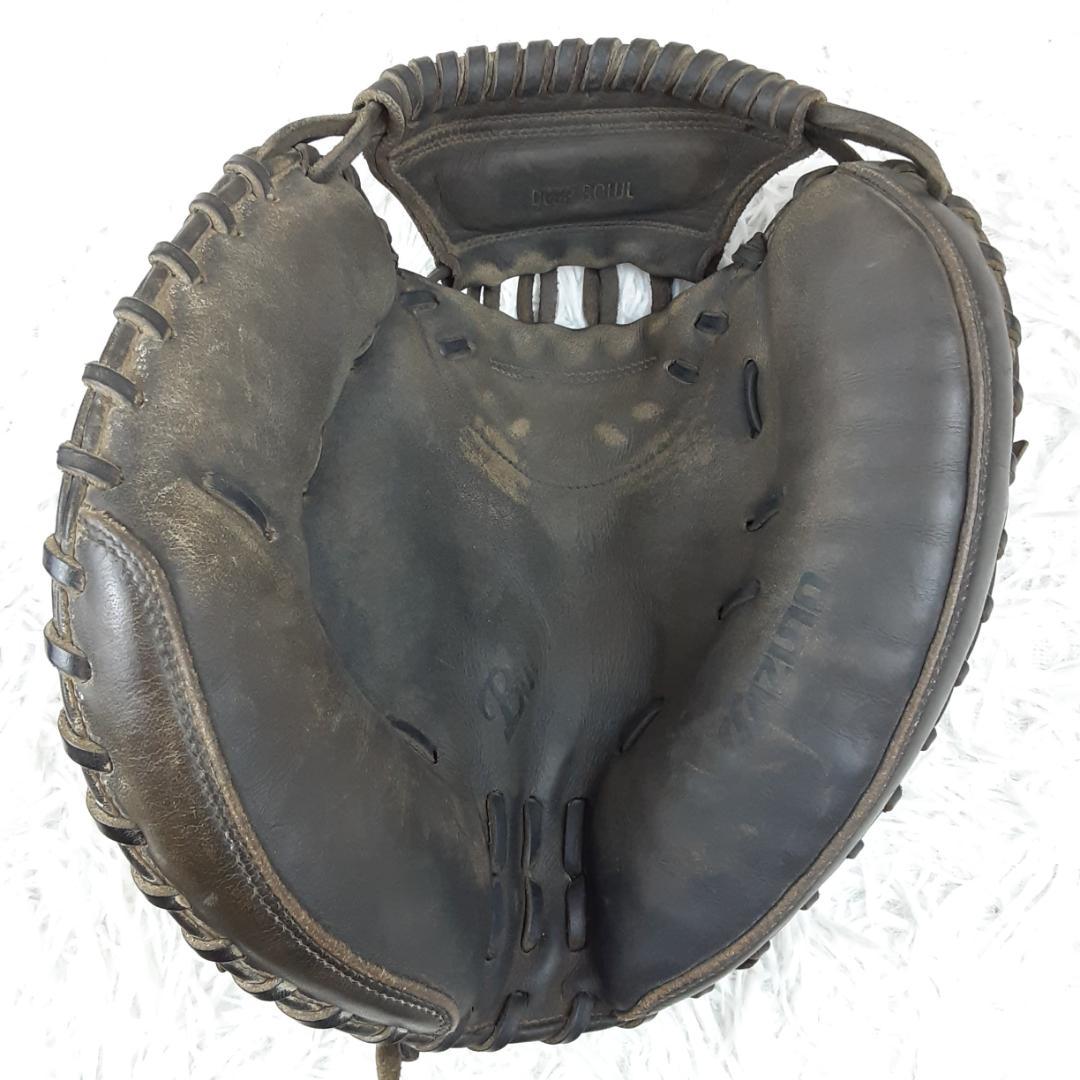 希少◎MIZUNO Buw League 軟式用 左投げ用キャッチャーミット 黒