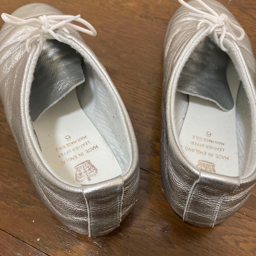 クラウン シルバー ジャズ ダンスシューズ 6 24cm