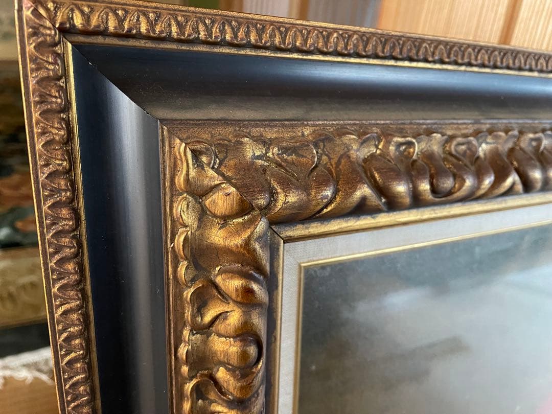 富士山 油彩画 H. Ma 作