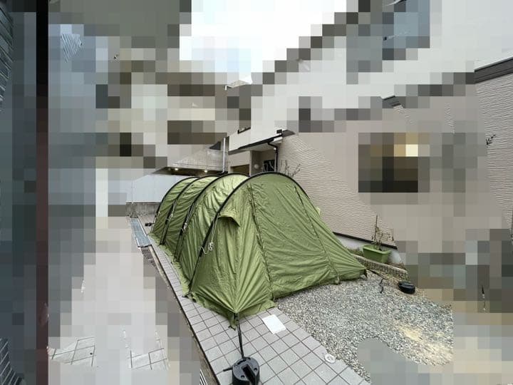 ☆ナチュラム限定カラー☆カマボコテント2（カーキ×ブラック）★