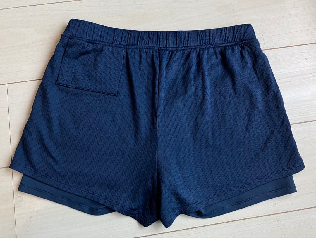 Lijaリージャ＊ネイビー メッシュレイヤードのショートパンツ＊シルエットが綺麗