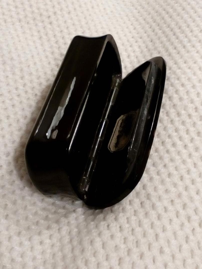 鼈甲アンティーク小物入れ鳩手紙