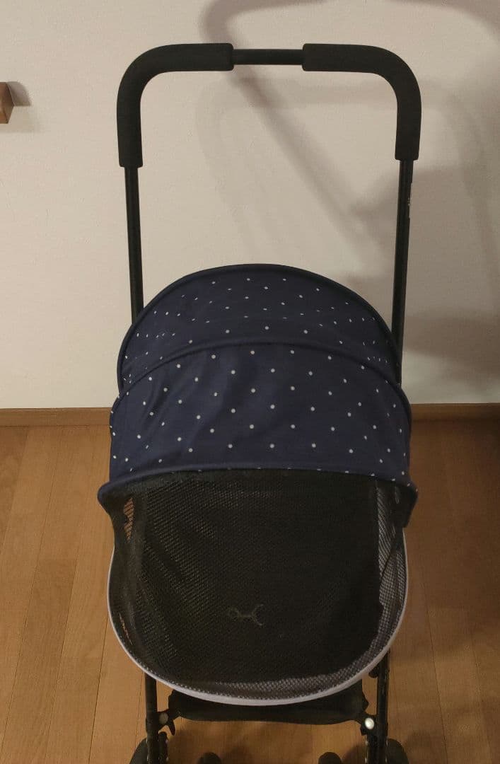 GEX わんわんカートライト 軽量4.8kg ドット模様 ペットカート