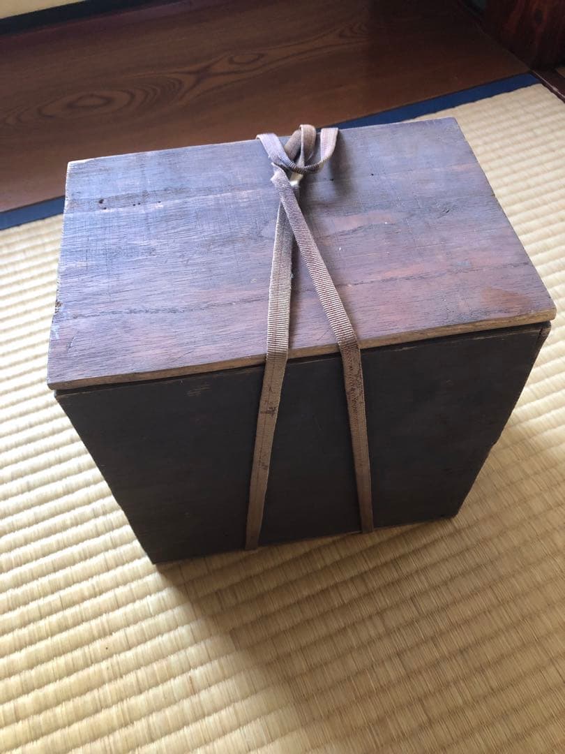 時代　唐銅　水指　木箱入