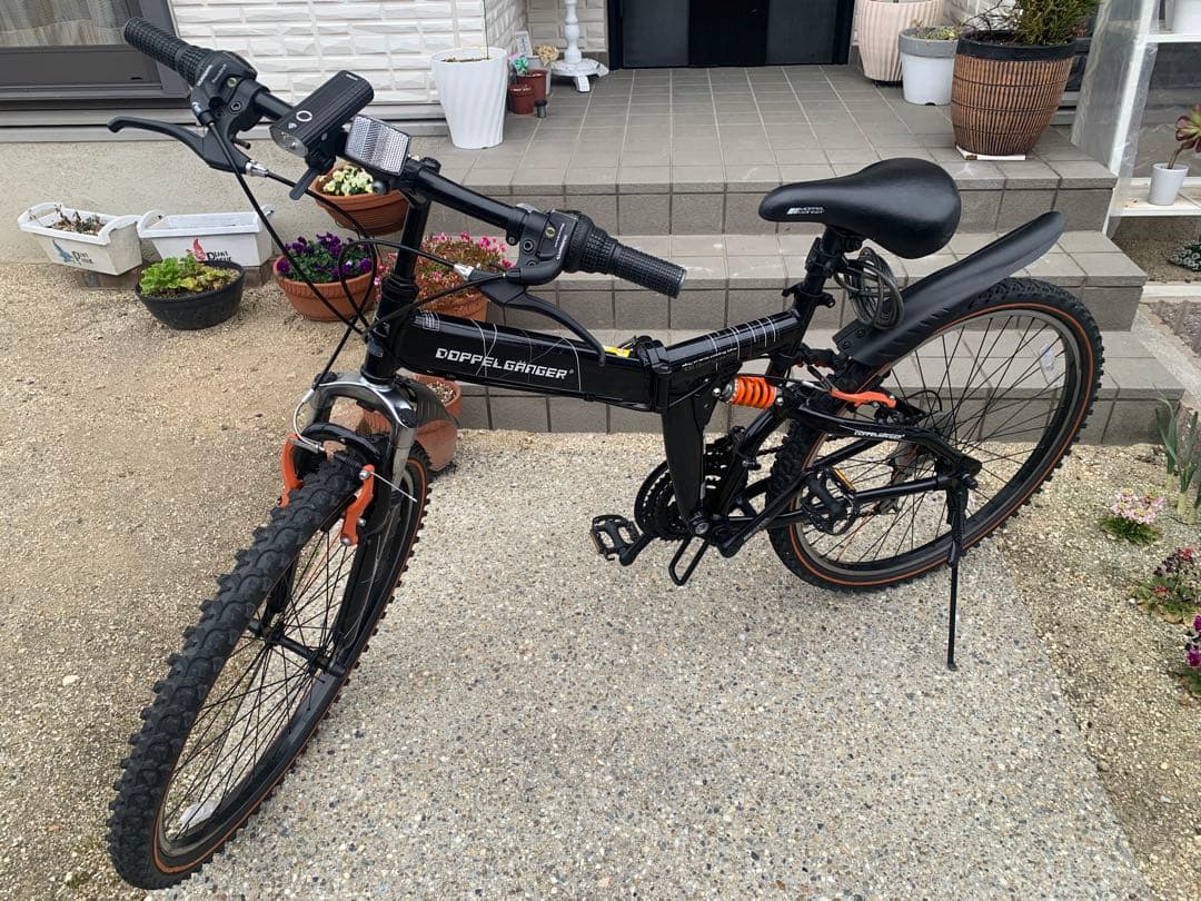 ドッペルギャンガー　マウンテンバイク風　シマノ21段変速　26インチ　折り畳み