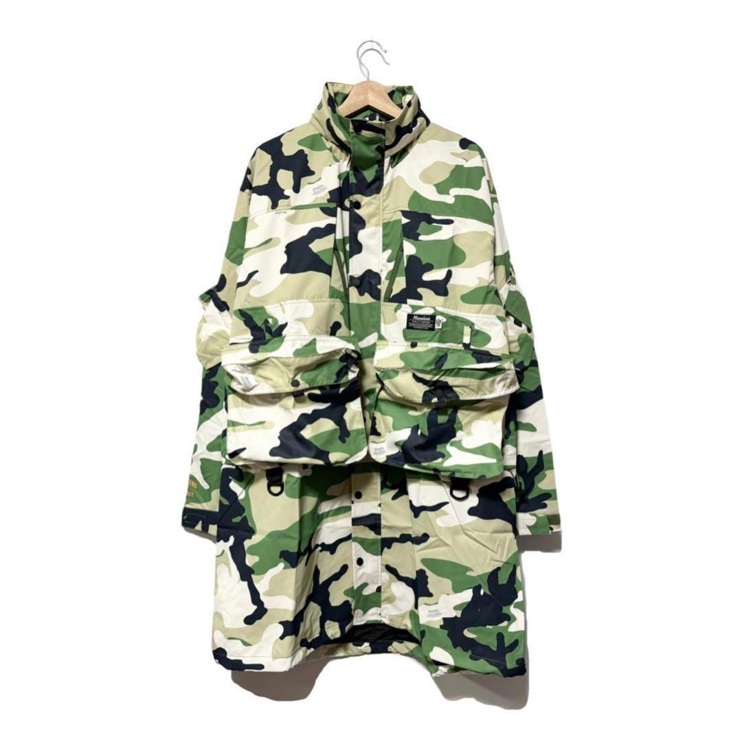 新品 ラッセルノ ゴルフ 2Way カスタム ロング ジャケット カモ XL 6