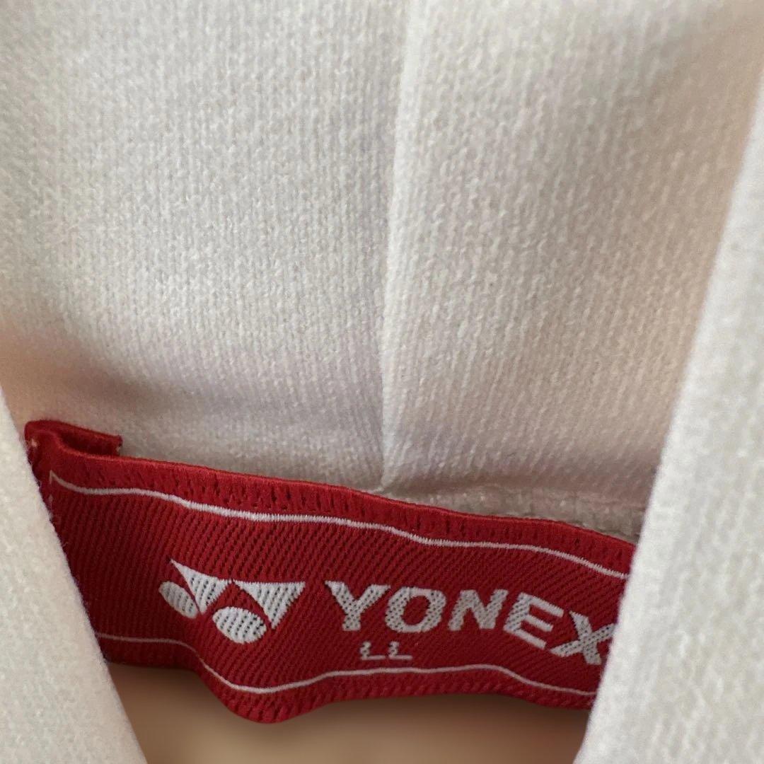 YONEX フード付きスウェットシャツ ホワイト　ソフテニ　ゴルフ