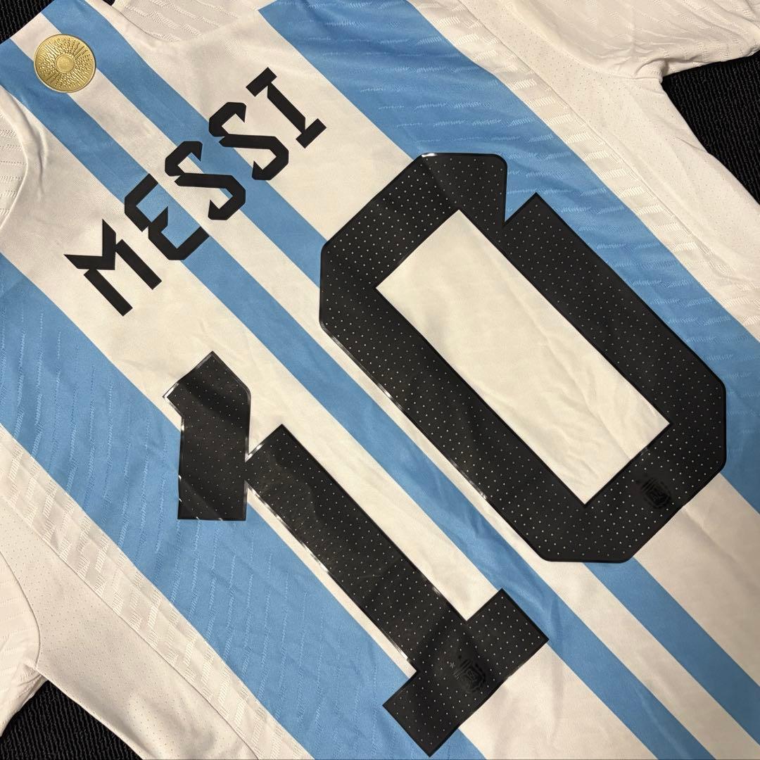 正規品　メッシ　2022カタールW杯　アルゼンチン　オーセンティックユニフォーム