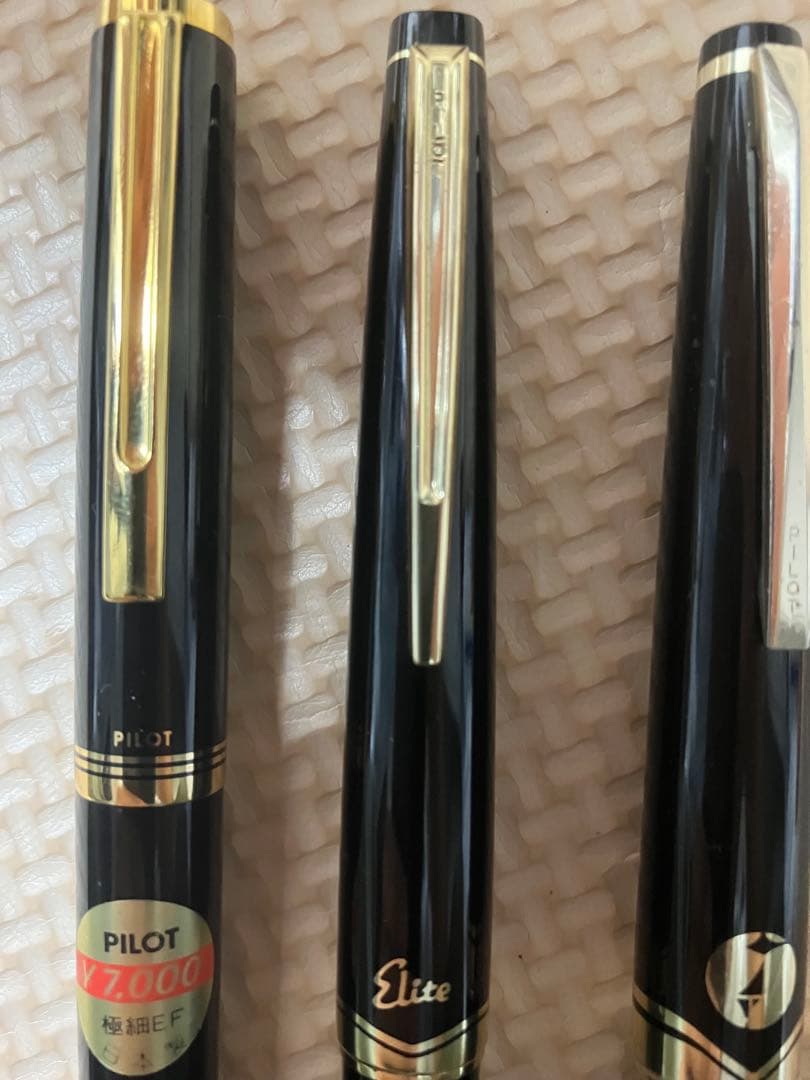 PILOT 18K 14K万年筆 3本セット➕替えインク9本付き