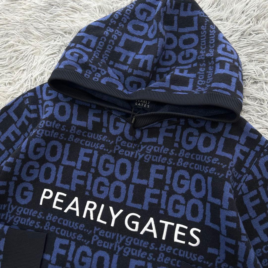 新品　パーリーゲイツ　パーカー　フーディ　プルオーバー　カシミヤ　サイズ6