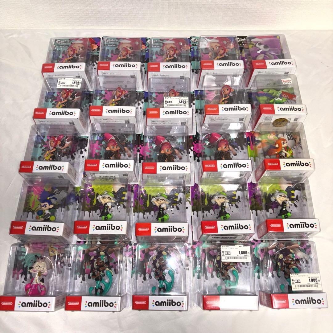 値引きしました【新品未開封】amiibo　スプラトゥーン各種　まとめ売り　25個