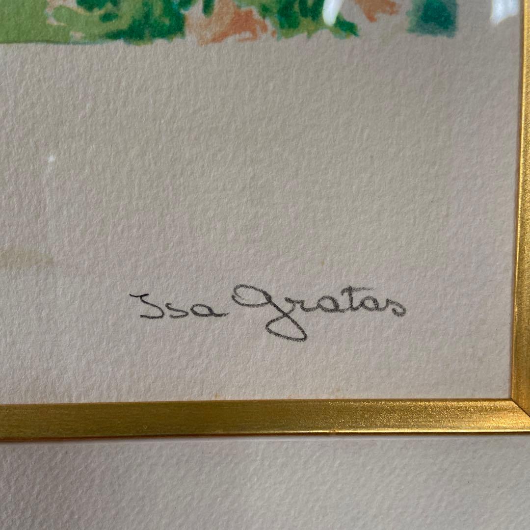 版画　イザ・グラタス　　 グラタス2 『黄色い花』 141/300