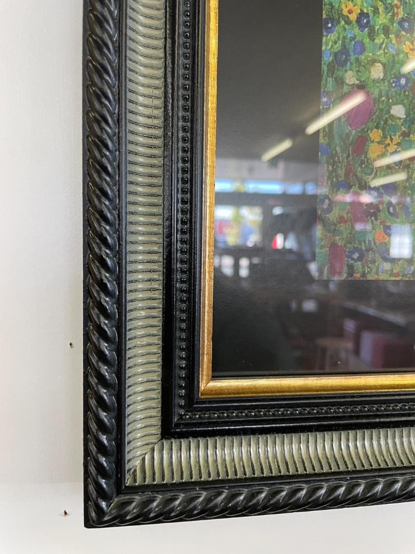 クリムト「KISS」イタリア製　絵画　アンティーク　額縁　額絵　ウォールアート