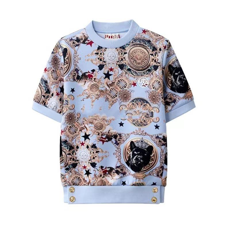 新作 UTAA ゴルフウェア レディース半袖 トップス スカート2点セット