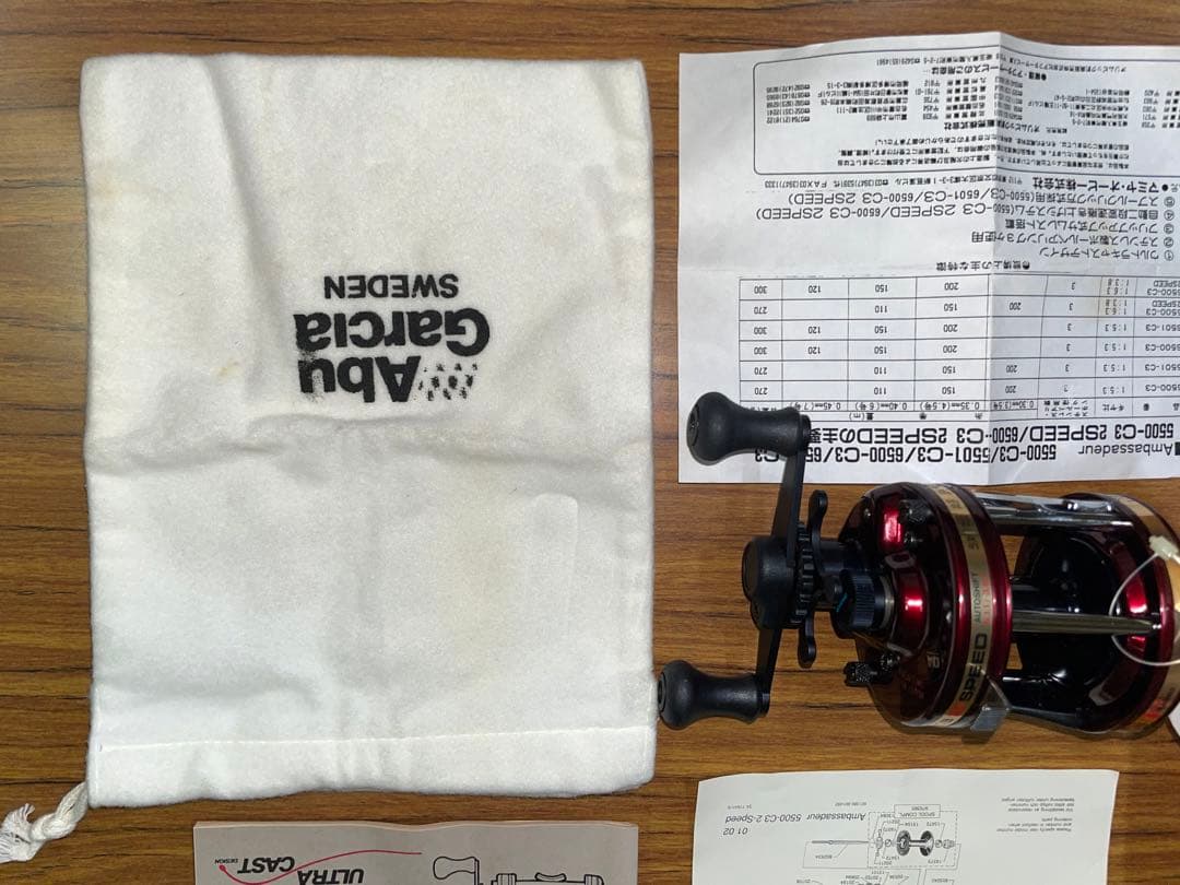 超レアAbu Garcia アンバサダー5500-C3 2 SPEED未使用！！