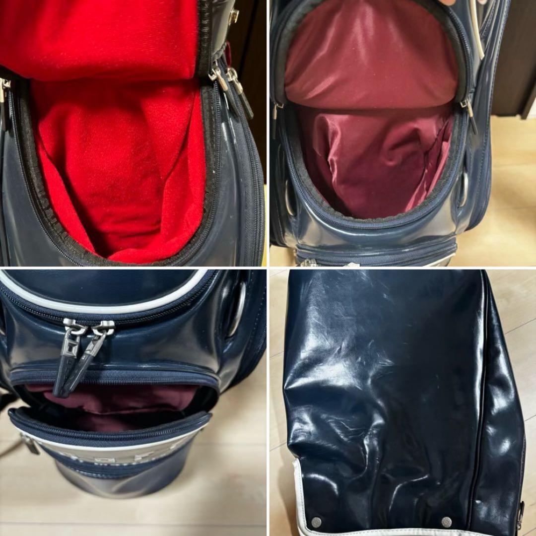 オノフキャディバッグOB0920 ネイビー/ホワイト