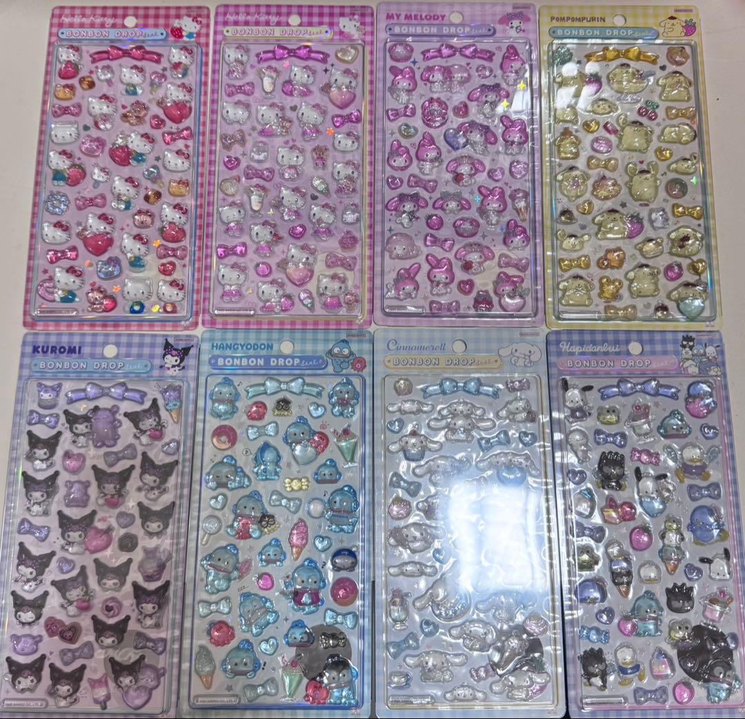 国内正規品 サンリオ ボンボンドロップシール 第2弾 コンプリートセット