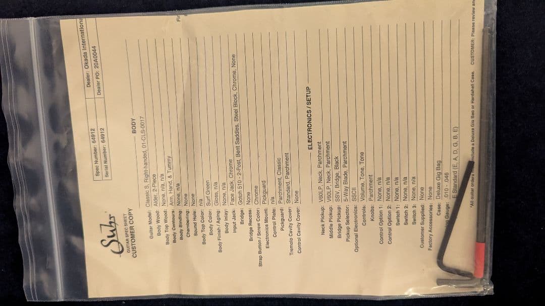 ギター Suhr JE-Line Classic S SSH Surf Green