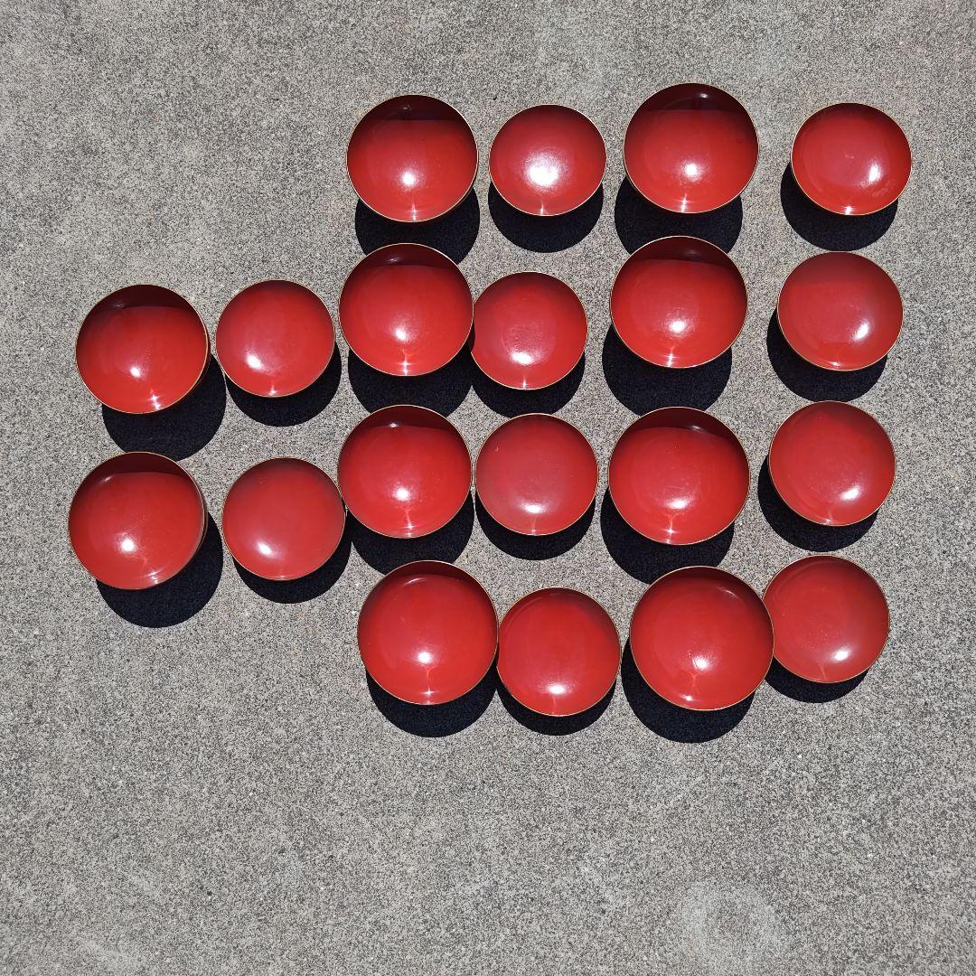 明治時代の器　朱塗　什物　蓋付椀　10個セット