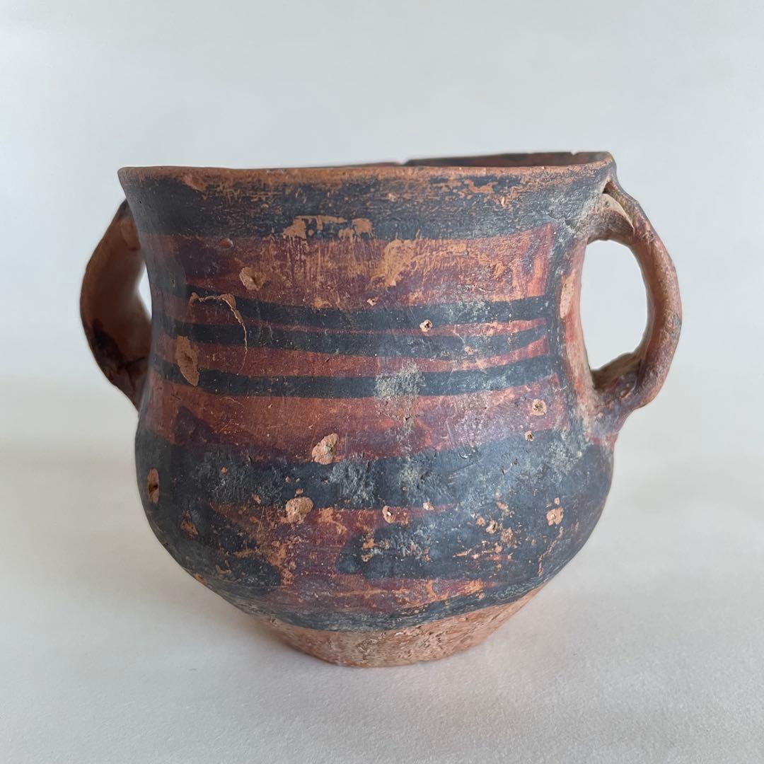 アンダーソン彩文土器　中国　紀元前　双耳