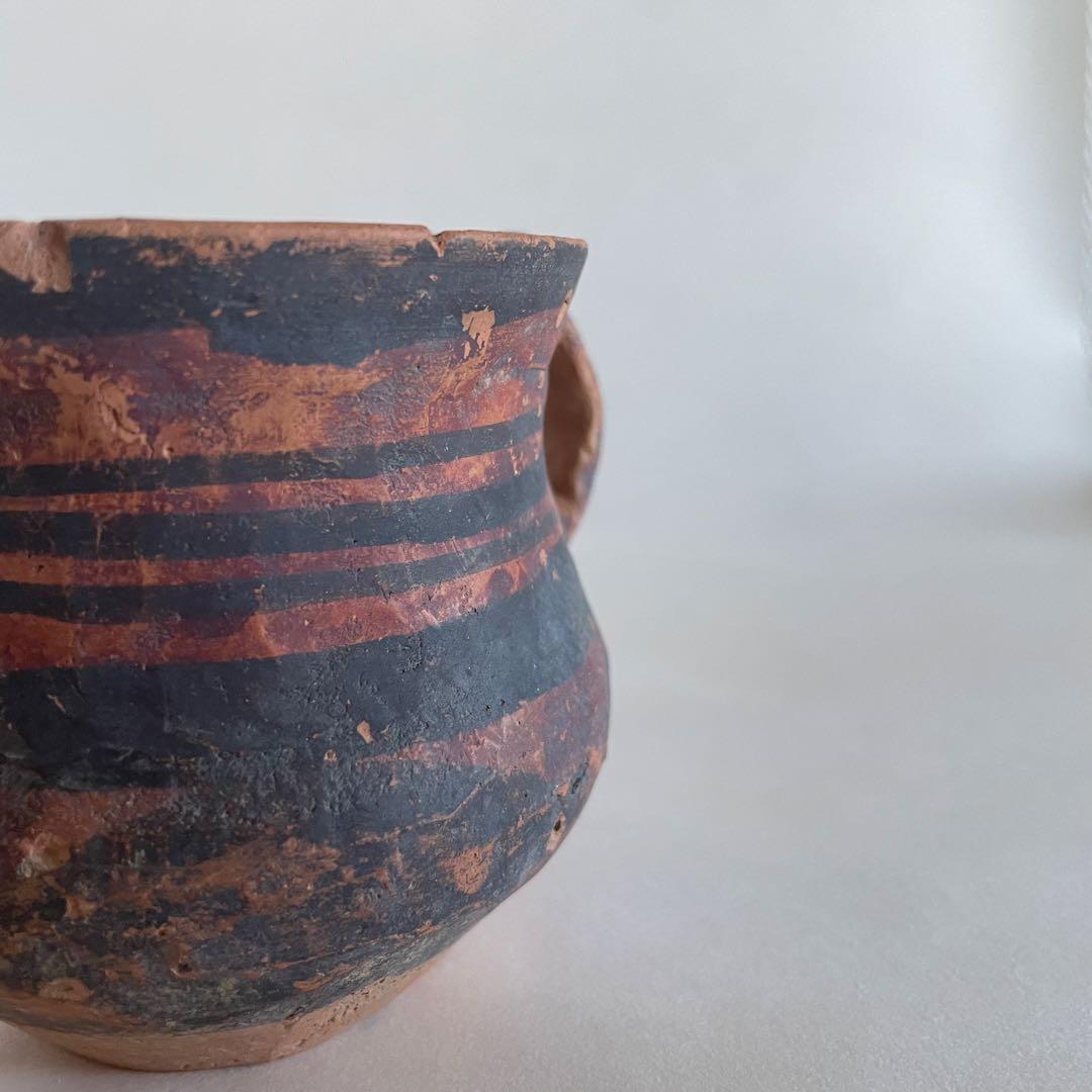 アンダーソン彩文土器　中国　紀元前　双耳