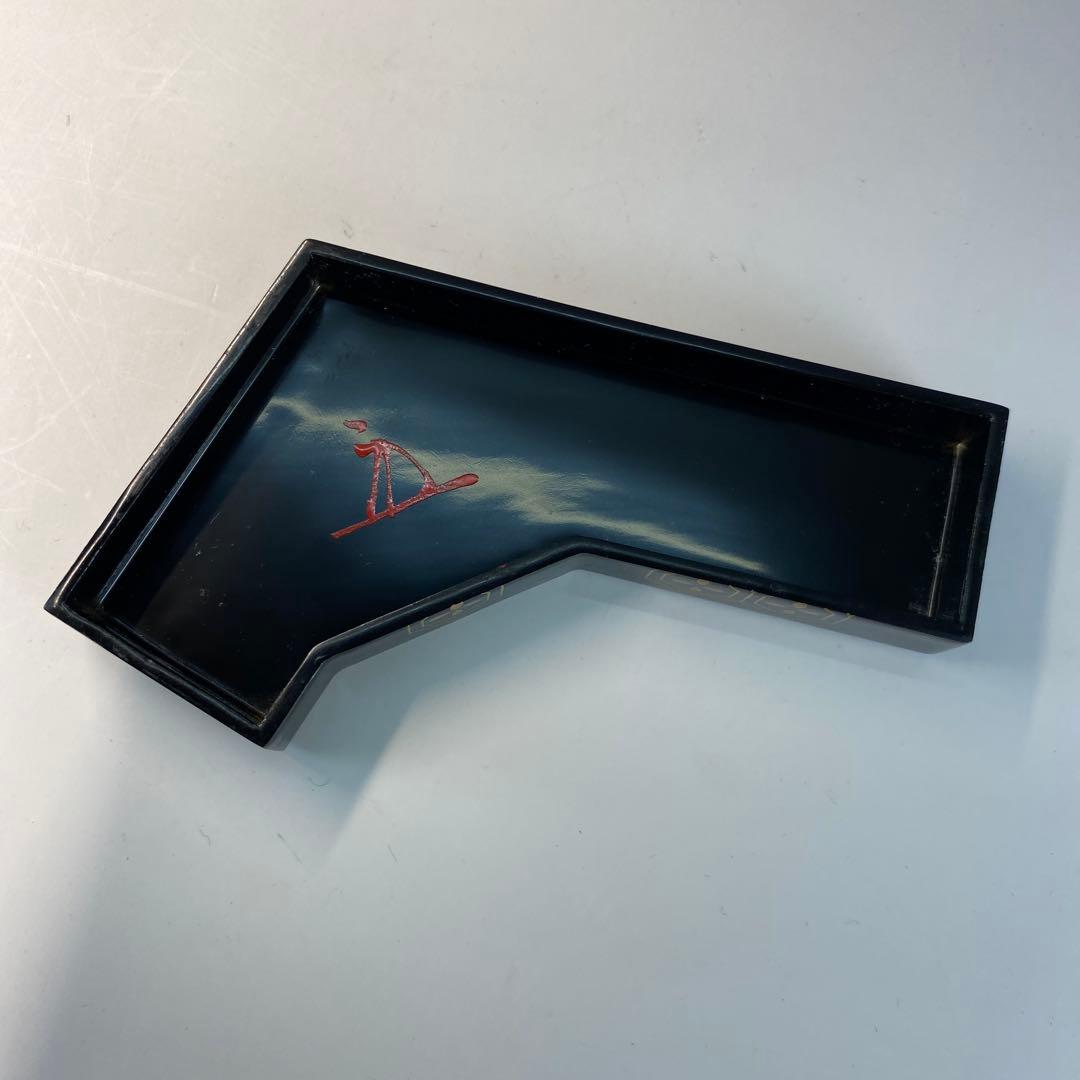 【茶道具】加州好雲斎造　立花大亀老師書付　ヘゲ目亀甲紋結文香合（共箱）