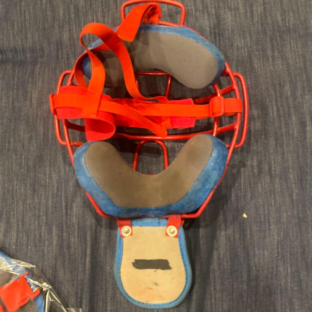 古田敦也　東京ヤクルトスワローズ　マスク　プロテクター　実使用　古田　ヤクルト