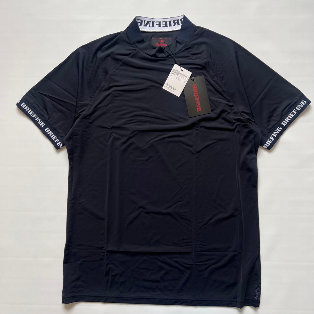 【新品】BRIEFING ブリーフィング　モックネック　ゴルフ　半袖シャツ　L