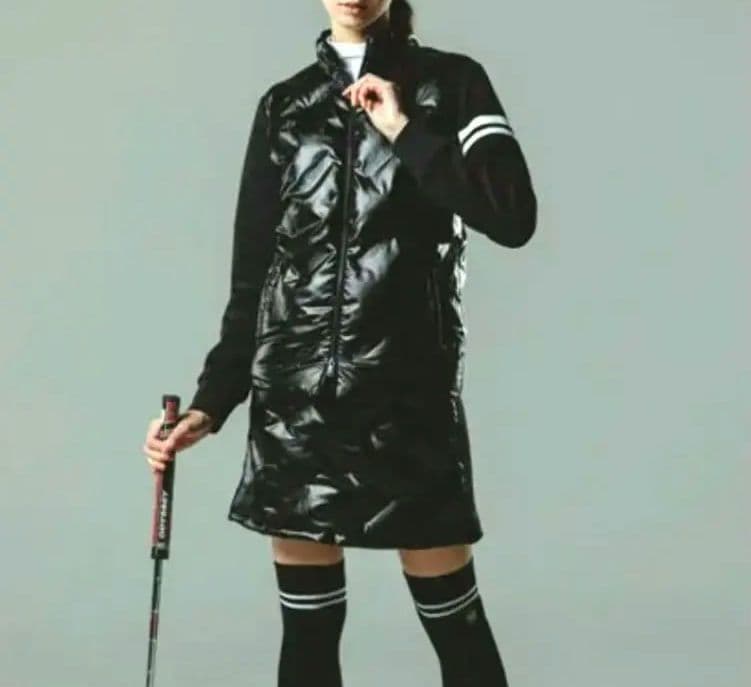 YS32中綿アウター＆スカートセットアップ★新品★保温発熱★定価50,600円