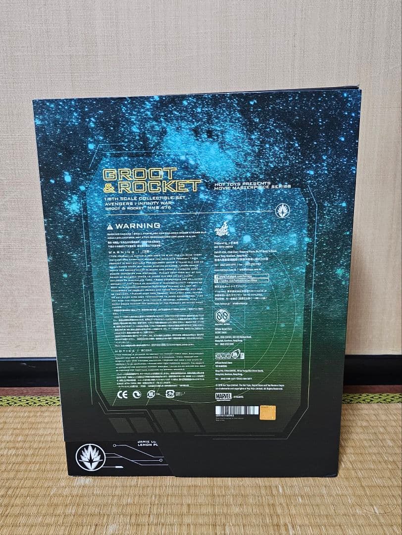 アベンジャーズ インフィニティウォー 1/6 グルート＆ロケット ホットトイズ