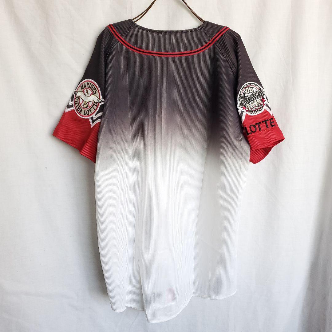 千葉ロッテマリーンズ 2005 デサント ユニフォーム ゲームシャツ 刺繍