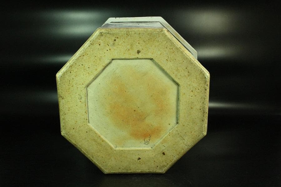 中国美術 青花 馬紋 八方器 高30cm 水屋鉢伝来 成化年製 款 K-A866