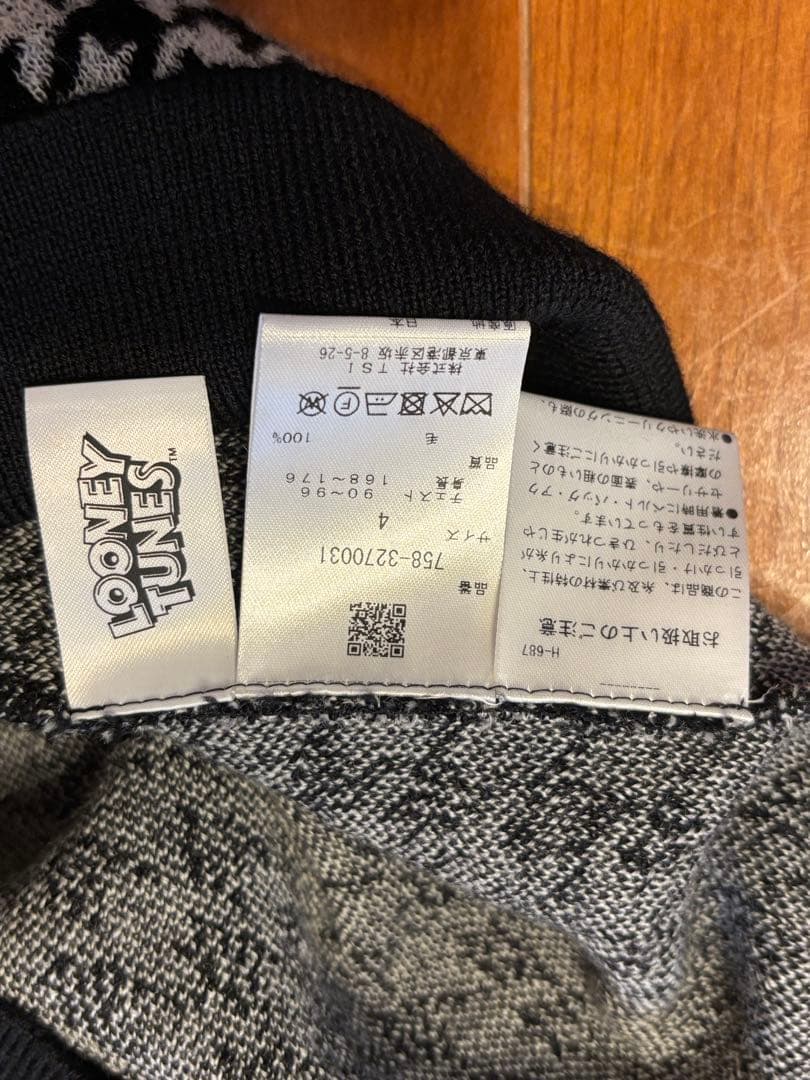 マスターバニー 【Bugs Bunny×MASTER BUNNY】ニットサイズ4