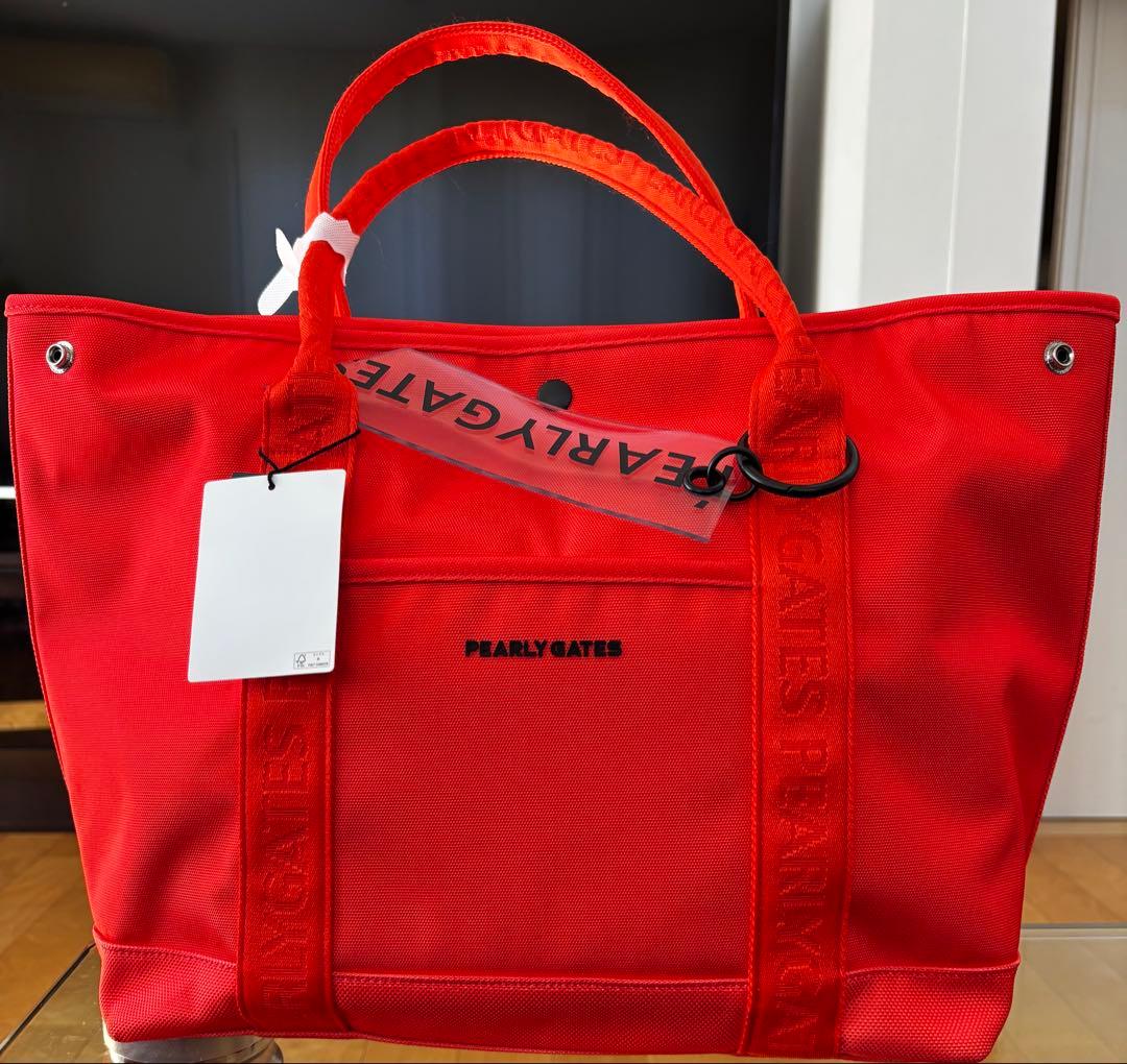 PEARLY GATES オレンジ トートバッグ