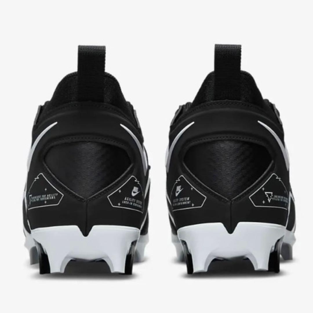 ナイキ 28.5 アルファメナス 3 アメフト スパイク シューズ 靴 黒 md