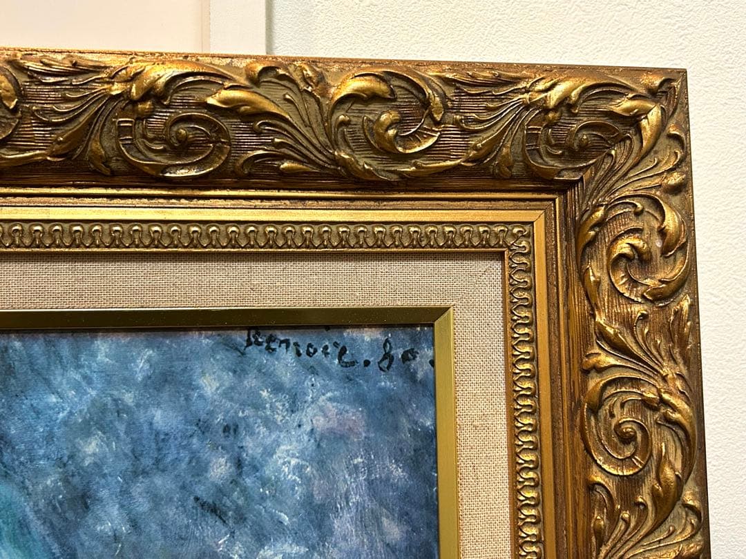 【豪華な額縁】ルノアール複製画　少女イレーヌ　61 ×69cm