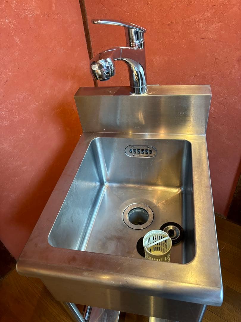 1槽シンク ステンレス 業務用 流し台　ハンドシャワー付き