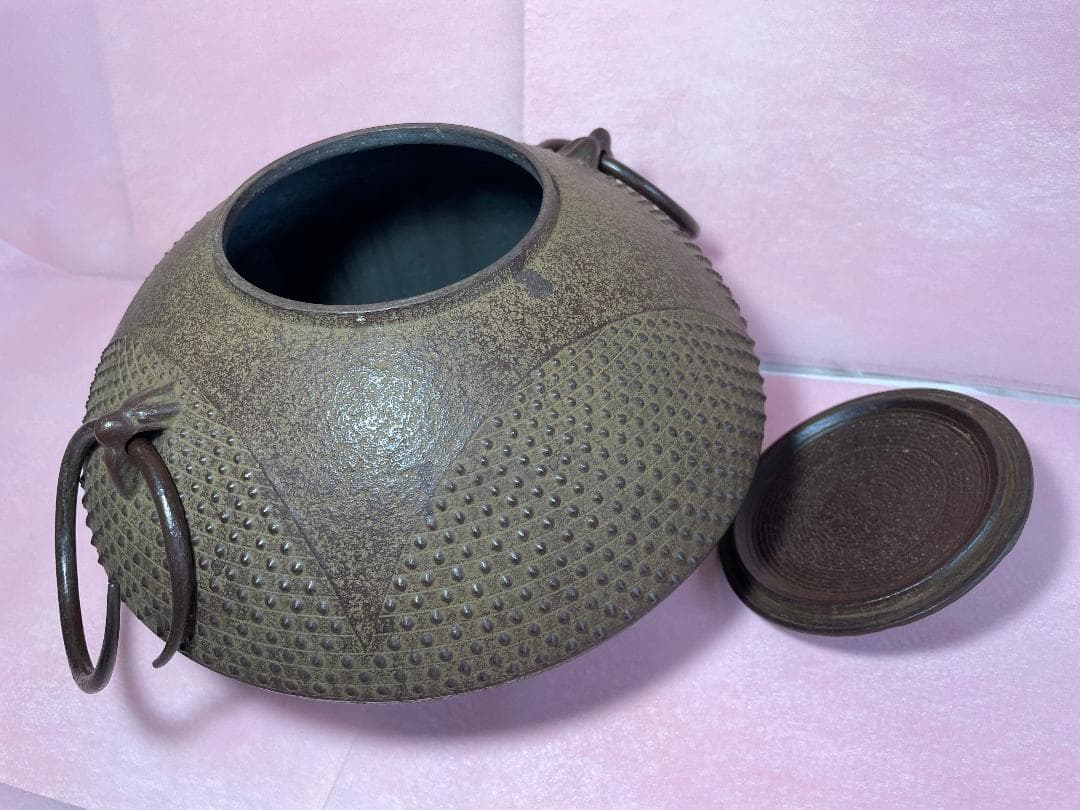 南部鉄瓶　南部鉄器　鉄瓶　湯沸かし　茶釜　南部三厳堂　ヴィンテージ