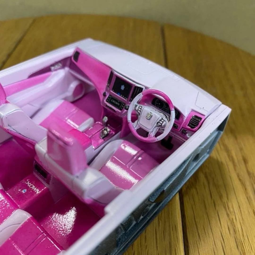 プラモデル完成品 アオシマ 1/24 214クラウンアスリート後期