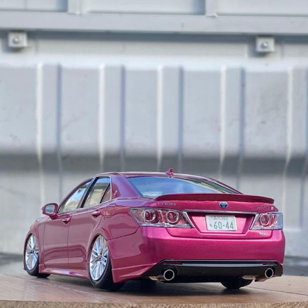 プラモデル完成品 アオシマ 1/24 214クラウンアスリート後期