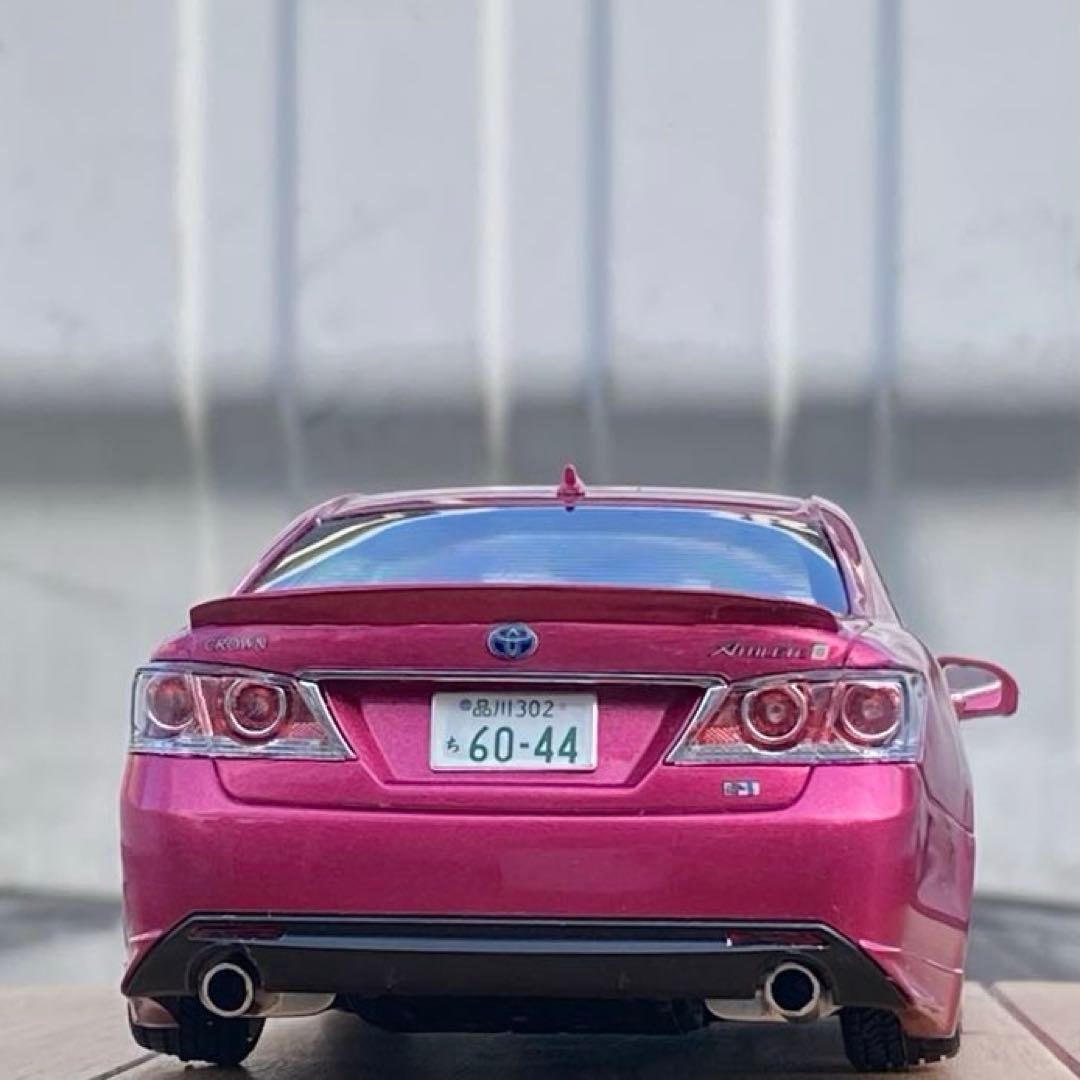 プラモデル完成品 アオシマ 1/24 214クラウンアスリート後期