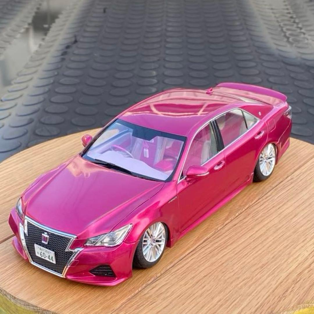 プラモデル完成品 アオシマ 1/24 214クラウンアスリート後期