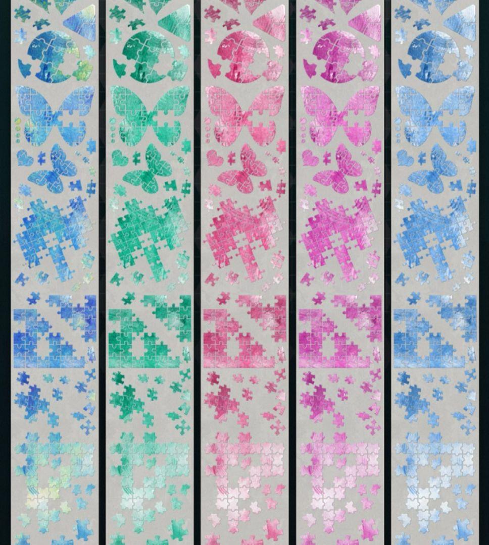 切売 1314★ 海外 マスキングテープ マステ PET 装飾 パズル 贝壳光