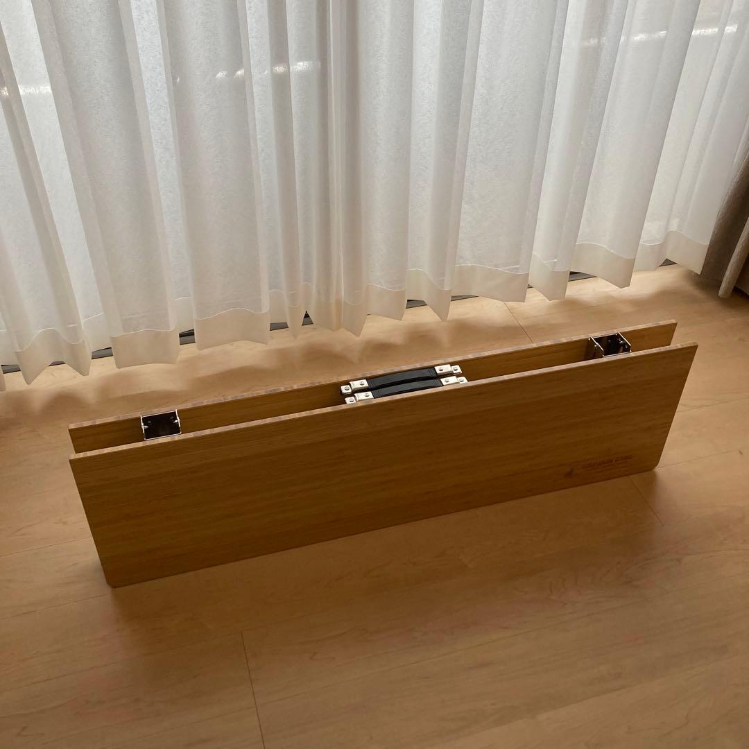 キャプテンスタッグ　アルバーロ竹製フォールディングテーブル　UC-0502