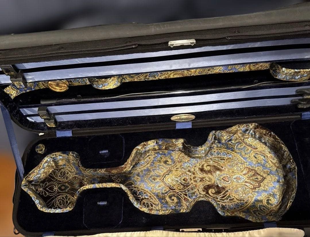 GEWA ヴァイオリンケースVenezia 4/4 黒 湿度計付弓4本収納可