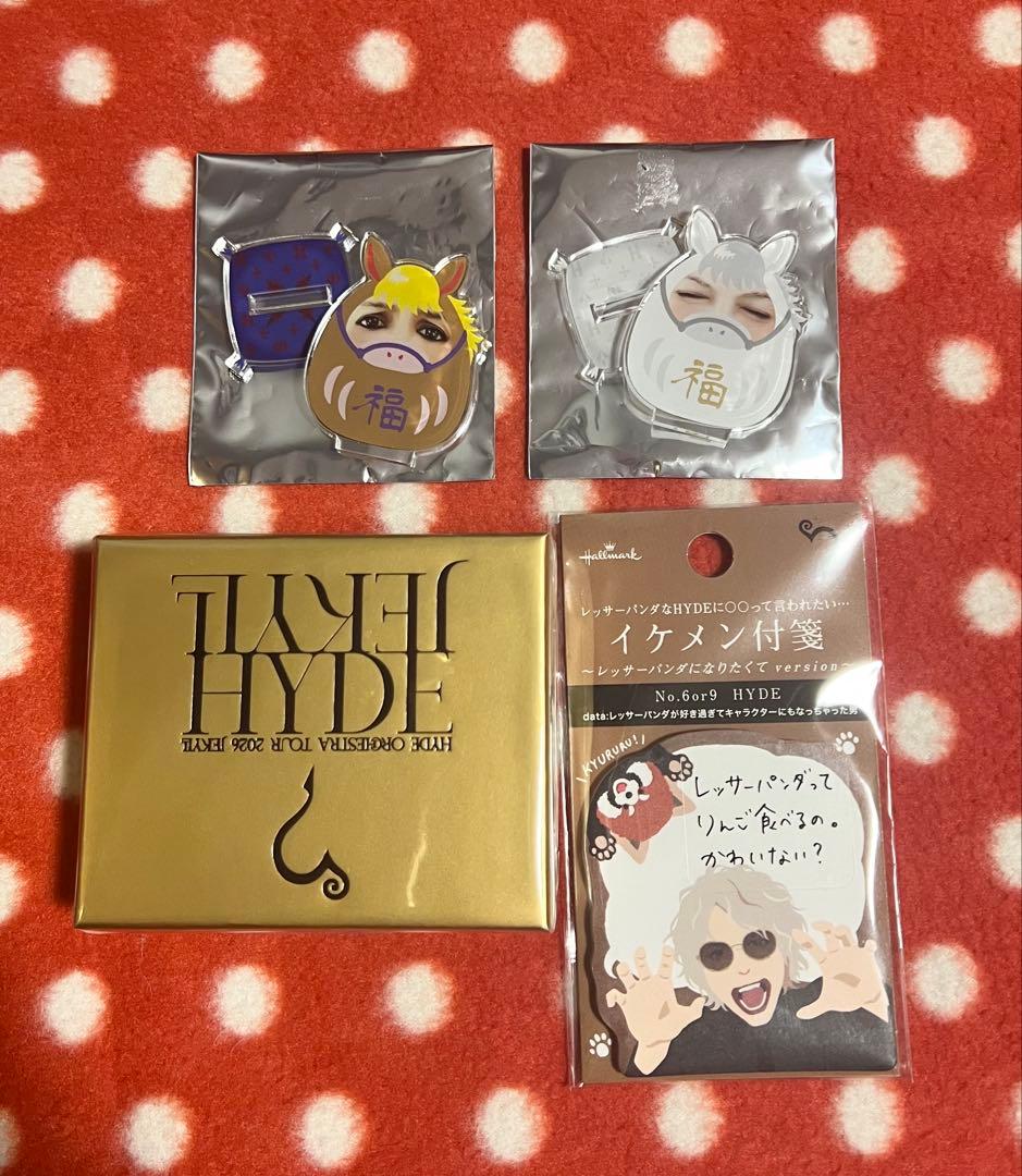 未開封 HYDE BIRTHDAYネックレス イケメン付箋 だるま