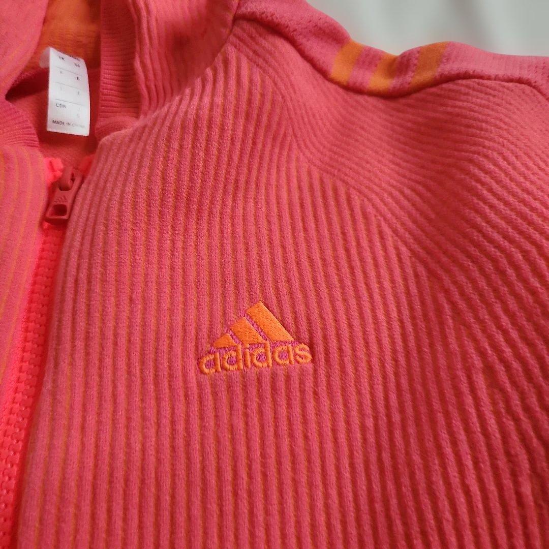 adidas フード付きジャケット上下、シャツ、バイザー4点セット