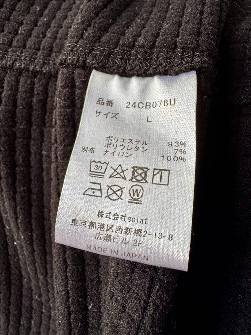 charbon GRID FLEECE HOODIE 黒 L ランニング